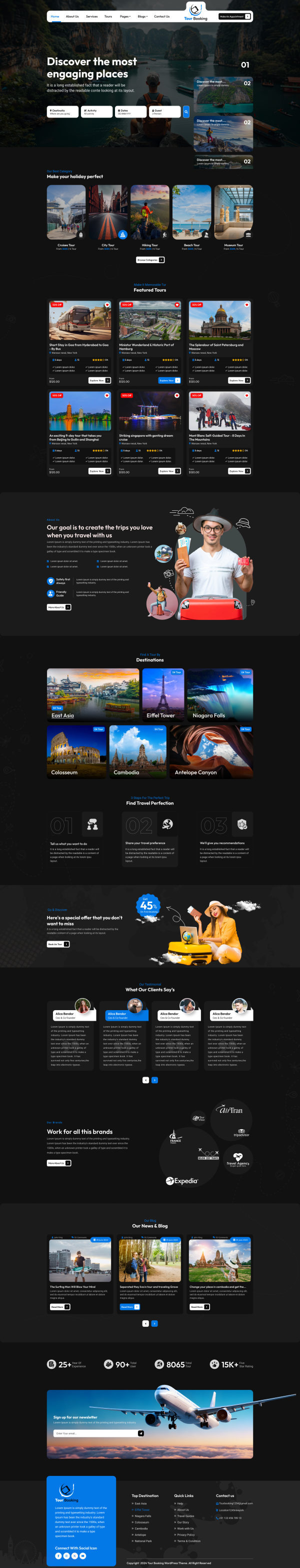 Tour Booking WordPress Theme